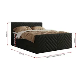 MKS Paris King Duo 140 x 200 cm H3 Schwarz