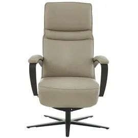 Hukla Relaxsessel Nick Leder 76 x 108 x 86 cm Beige elektrisch