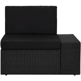 vidaXL Lounge-Set schwarz