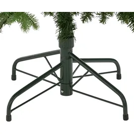 Dehner Künstlicher Weihnachtsbaum Tanne Espen, mit LED Beleuchtung warmweiß, Höhe ca. 210 cm, grün