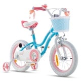 RoyalBaby Royal Baby Girls Stargirl Kinderfahrräder, Blau, 14 Inch