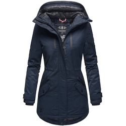 NAVAHOO Damen sportlicher Wintermantel Winter Kurzmantel mit Kapuze Avrille
