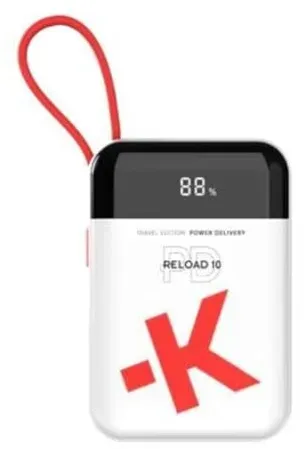 Reload 10 Travel - 10.000 mAh Powerbank (Akku) - Weiß - 10000 mAh