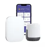 Minflora HomGar Smart Regenmesser, kabelloser digitaler Regenfallsensor mit App Fernbedienung, gefrierfestes Design für die Regenfallüberwachung im Freien in Gärten und Höfen