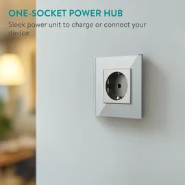 Navaris Schuko-Steckdose Grau 1 St.