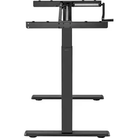 Logilink EO0048 - Manuell verstellbares Sitz-/Steh-Schreibtischgestell, 2-facher Teleskopauszug