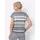 Classic Basics Sieh an! Kurzarm-Shirt in anthrazit-lavendel-geringelt | Gr.: 50,