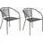 Merxx Delos Stapelsessel 54 x 61 x 72 cm grau 2 St.