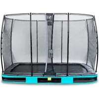 EXIT TOYS Elegant Inground-Trampolin 214 x 366 cm inkl. Economy Sicherheitsnetz blau