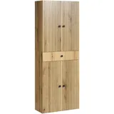 trendteam Niklas Hochschrank (B x x H: 70 x 31 x 186 cm, Evoke Eiche, Strukturiert, mit Schublade)