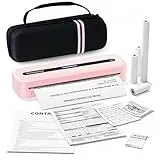 Phomemo M832 Thermodrucker A4, Mobiler Drucker, Tragbarer Drucker für Unterwegs, Mit 4 Thermopapier Rollen & Tragetasche