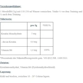 KEVIN LEVRONE Creatin Unflavored Pulver 300 g