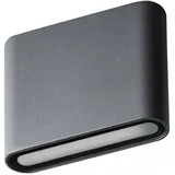 KANLUX Außenwandleuchte Aluminium 11,5 cm IP54 8W Graphit