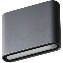 KANLUX Außenwandleuchte Aluminium 11,5 cm IP54 8W Graphit