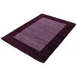 Ayyildiz Designer Hochflor Teppich, Langflor Shaggy Teppich 2 farbig Bordüre Muster