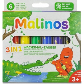 Malinos Malinos, 301036 Wachsmalstift 6 Stück(e)