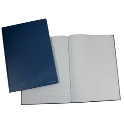 Notizbuch kariert blau A4/96BL