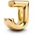 Pandora Mini-Charm Buchstabe J Goldfarben 763956C00