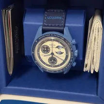 Swatch x Omega Moonswatch Mission to the Super Blue Moonphase