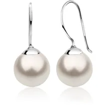 Nenalina Ohrhänger Hänger Basic Synthetische Perle 925 Silber weiß onesize