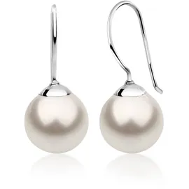 Nenalina Ohrhänger Hänger Basic Synthetische Perle 925 Silber weiß onesize