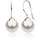 Nenalina Ohrhänger Hänger Basic Synthetische Perle 925 Silber weiß onesize