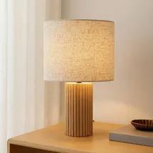 LINDBY Tischlampe Kimiko Aus Holz für Wohnzimmer / Esszimmer, Von Lindby