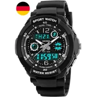 Aswan Watch Digitaluhr Kinder Jungen Mit Wecker,Stoppuhr,Led Licht,Datum-Sport A
