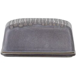 Bloomingville Raben Butterdose, Grau, Steingut, L14xH6xW10 cm