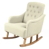 Schaukelsessel Creme Schicke Möbel Cm 62 X 65 X 85 H