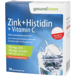 Gesund Leben Zink+Histidin+Vitamin C Brausetabletten