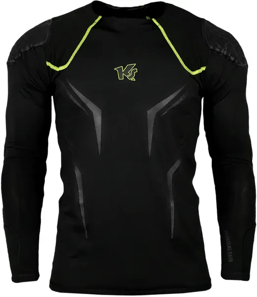 KEEPERsport BasicPadded Longsleeve Underwear Shirt Kids Schwarz