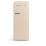 CREATE / RETRO FRIDGE 150 SAGE/Kühlschrank mit Gefrierfach 281L in Sand, Griff Salbeigrün / 102W, niedriger Energieverbrauch, 150cm, 3 Ablagen, Temperaturregelung,60x60x150cm