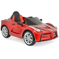 Moni Kinder Elektroauto Liberty, Fernbedienung EVA-Reifen Rücklichter Gurt MP3 rot