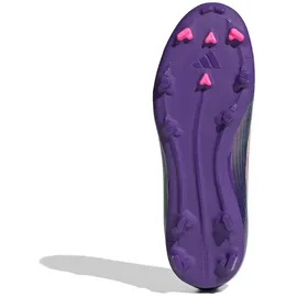 adidas F50 League Laceless FG/MG Purple / Cloud White / Lucid Lemon 33