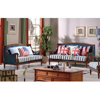 JVmoebel Sofa Sofagarnitur 3+2 Sitzer Ledersofa Couch Wohnzimmer Garnitur, Made in Europe blau