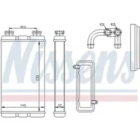 Nissens Wärmetauscher, Innenraumheizung 70519