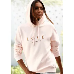 Kapuzensweatshirt, mit überschnittenen Schultern, Loungewear, Loungeanzug, Gr. 32/34, hellrosa, , 73948542-32