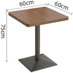 Gastronomiemöbel Bistrotisch Minimalistischer Esstisch  Möbel für Cafés, Restaurants Bars Quadratischer Tisch 60cm