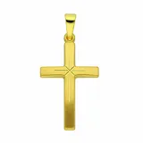 Kettenanhänger ADELIA ́S "Kreuzanhänger 333 Gold ( 8K )", gold, Schmuckanhänger, Damen, Gold, Kettenanhänger, Goldanhänger Kreuz