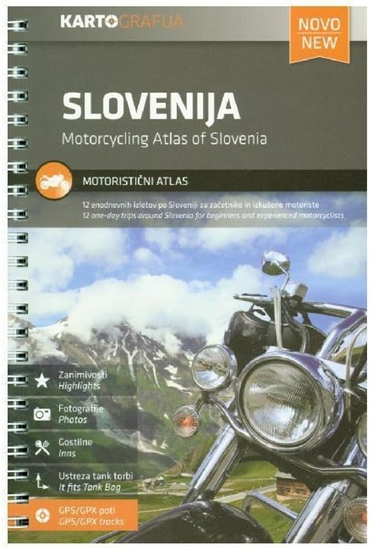Slovenija Motoristicni Atlas. Motorcycling Atlas Of Slovenia, Kartoniert (TB)