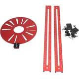Oberfräse, Kreisfräse Mit Elektrischer Führung, Doppelter Präzisionsskala, Schnittdurchmesser 50–152 Cm, Vielseitige Montage, Kompatibel Mit Allen Oberfräsen, Mit Verlängerungsstange – Crezuo