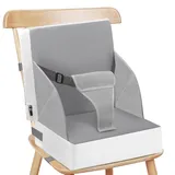 Sitzerhöhung Stuhl Kind – 3-Punkt-Gurt Sitzkissen Kinder Baby PU Waschbar Tragbare Stuhl Sitzerhöhung mit Gurte Kindersitzkissen Hochstuhl für Reisen, Kompakte Leichte Reise Booster Sitz