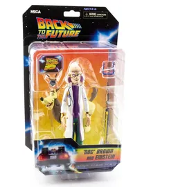 NECA Back To The Future Zurück in die Zukunft Toony Classics Actionfigur Doc & Einstein