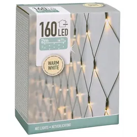 Spetebo Lichterkettennetz LED 200 x 100 cm warmweiß