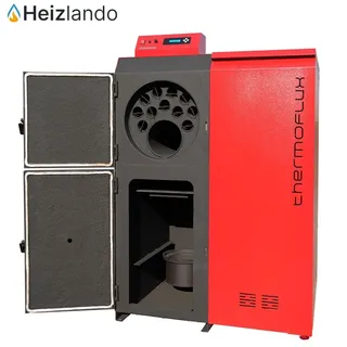 ThermoFlux Pelletkessel | Pelling 35 ECO | 35kW | 151kg Behälter rechts