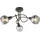 Trango 3-flg. 1010-35SD Schwarz-Optik schwenkbar *WOW* inkl. 3x 3-Stufen dimmbar LED-Leuchtmittel 3000K warmweiß Deckenlampe mit Design rauchigen Glasschirmen Wohnzimmer Deckenstrahler