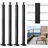 Vevor Kabelgeländerpfosten, 4er-Pack, 914x25,4x50,8 mm, vorgebohrte horizontale Löcher, Edelstahl SUS304, gebogene horizontale Halterung, für Handlauf, Balustrade, schwarz, 4JZLGZXHS914UUOI6001V0