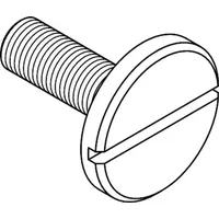 Industrial Quality Supplies DIN 921 Flachkopfschraube mit Schlitz, großer