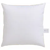 Frau Holle 3-Kammer-Kopfkissen FRAU HOLLE "Frau Holle, Kissen made in Germany", weiß, B:80cm L:80cm, Bezug: 100% Baumwolle. Füllung Außenkammer: 90% Daunen, 10% Federn. Füllung Innenkammer: 100% Federn, Kopfkissen, Kopfkissen 40x80 cm, 80x80cm, weich